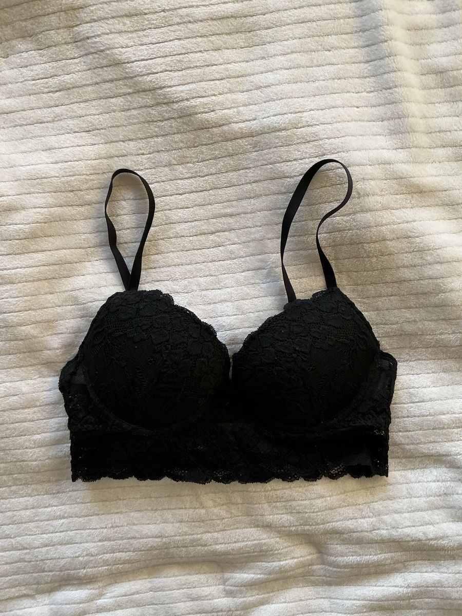 H&M Altra biancheria intima: Schwarzer Spitzen BH, Grösse 80B, Neu – Nuovo (secondo la descrizione) da Ittigen venduto da carpediempotato
