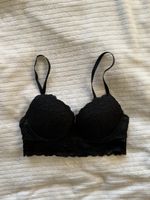 Schwarzer Spitzen BH, Grösse 80B, Neu