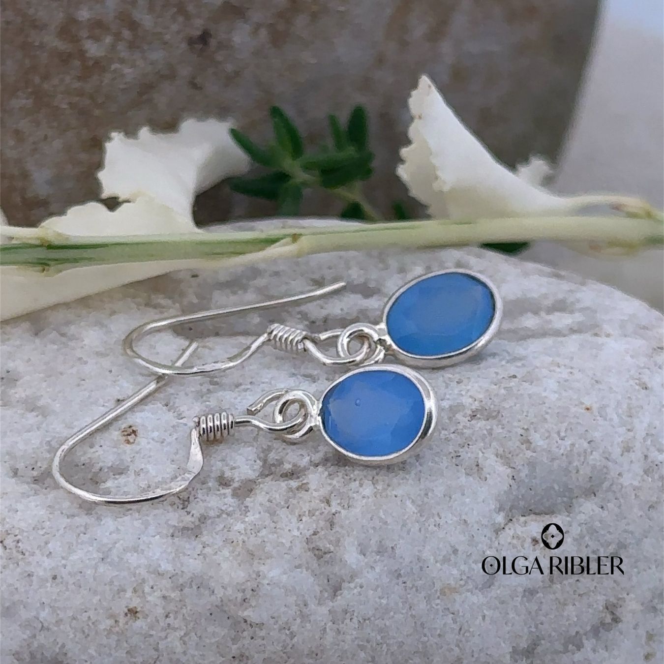Olga Ribler Ohrringe & -stecker: Sterling Silber 925 Ohrhänger mit Chalzedone – Neu (gemäss Beschreibung) aus Luzern von Schmuckoutlet 4