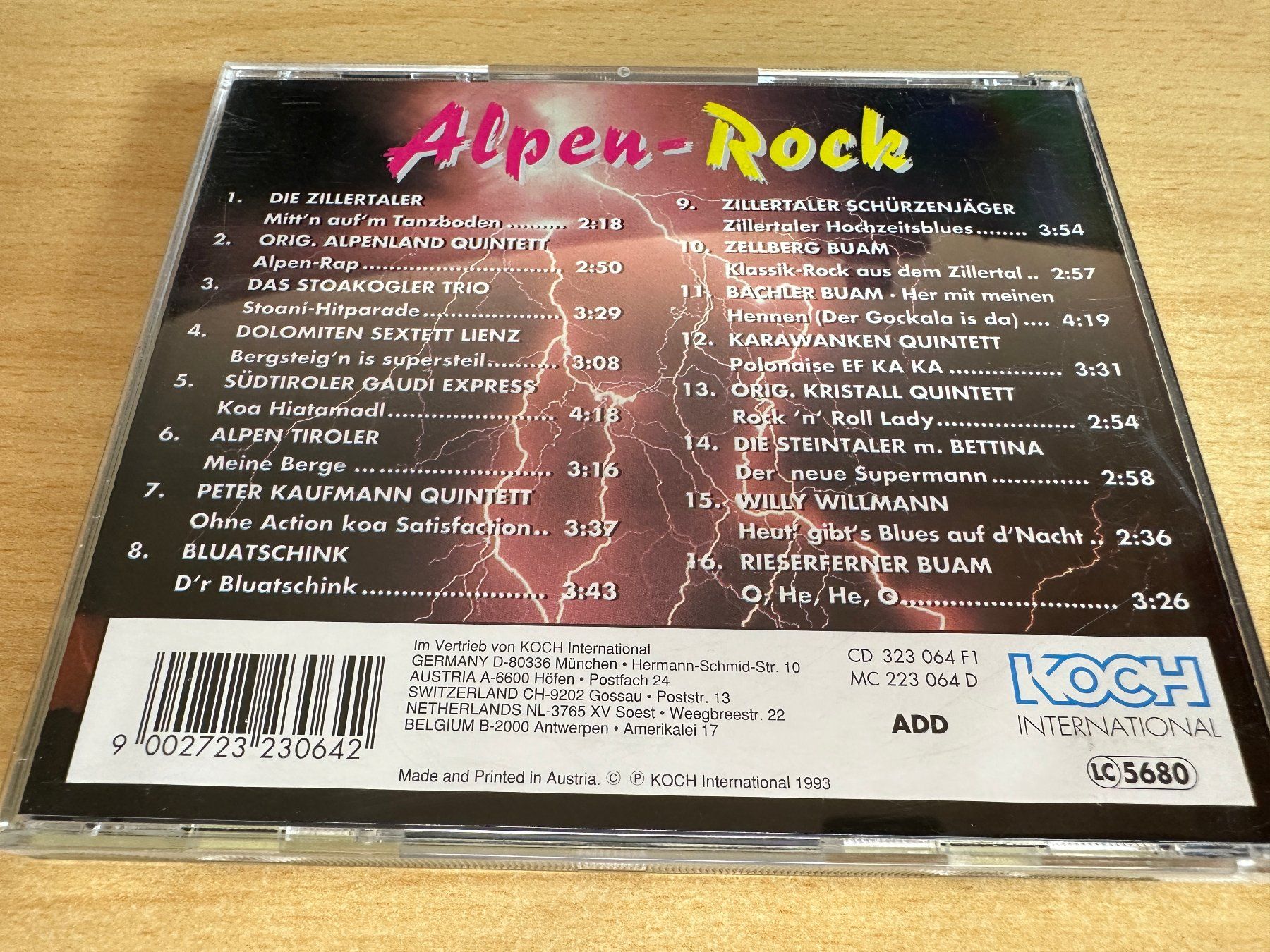 CDs: Various - Alpen-Rock - Volksmusik mit Power – Gebraucht aus Rikon im Tösstal von Alpenmutz 1