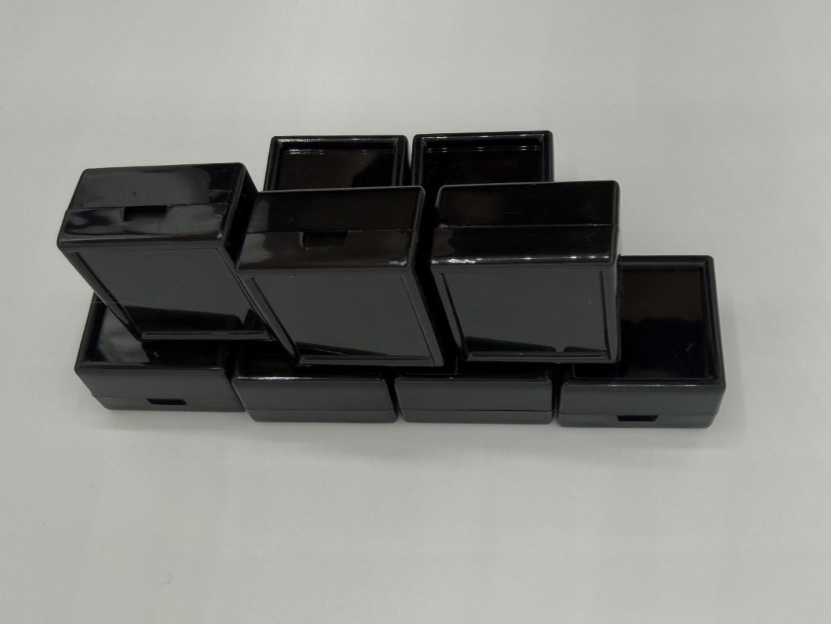 Pietre preziose: 10x Edelsteinbox / Schmuckbox 3cm x 3cm Quadrate Schwarz – Nuovo e nell'imballaggio originale da Buchs SG venduto da OTNaturalGems 5