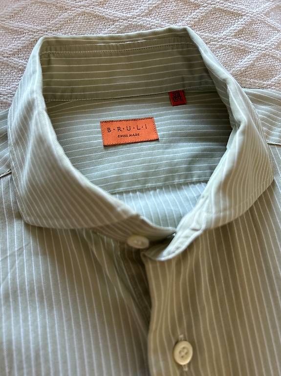 Camicie: Hemd Brüli Swiss Made, Grösse 39, 100 % Baumwolle – Usato da Niederglatt ZH venduto da Julia_4 2