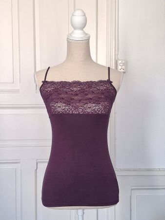 Top Spitze lila Calida Gr. XS wie neu