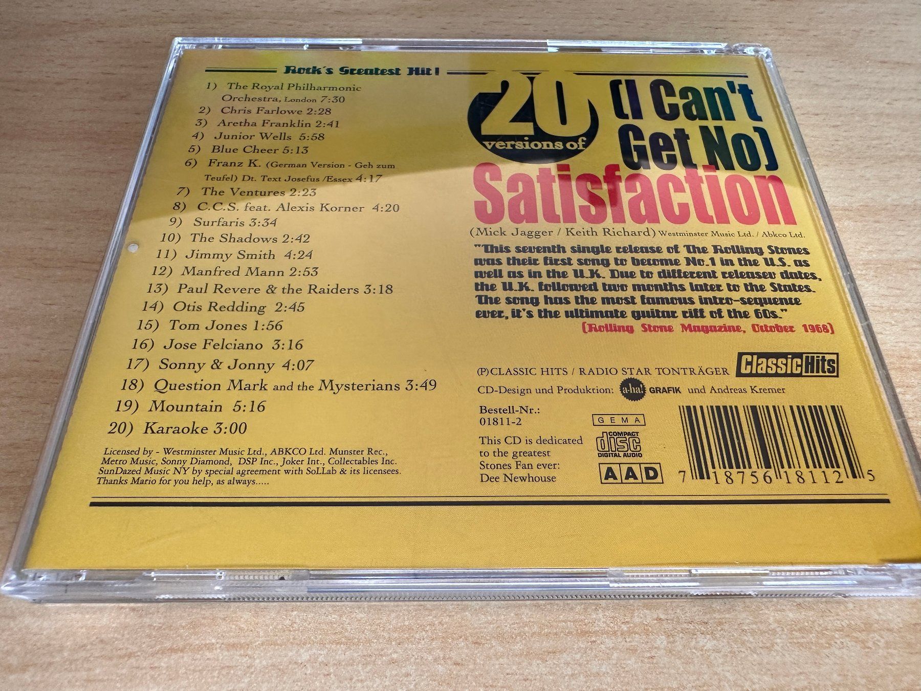 CD: Various – (I Can't Get No) Satisfaction – Usato da Rikon im Tösstal venduto da Alpenmutz 1