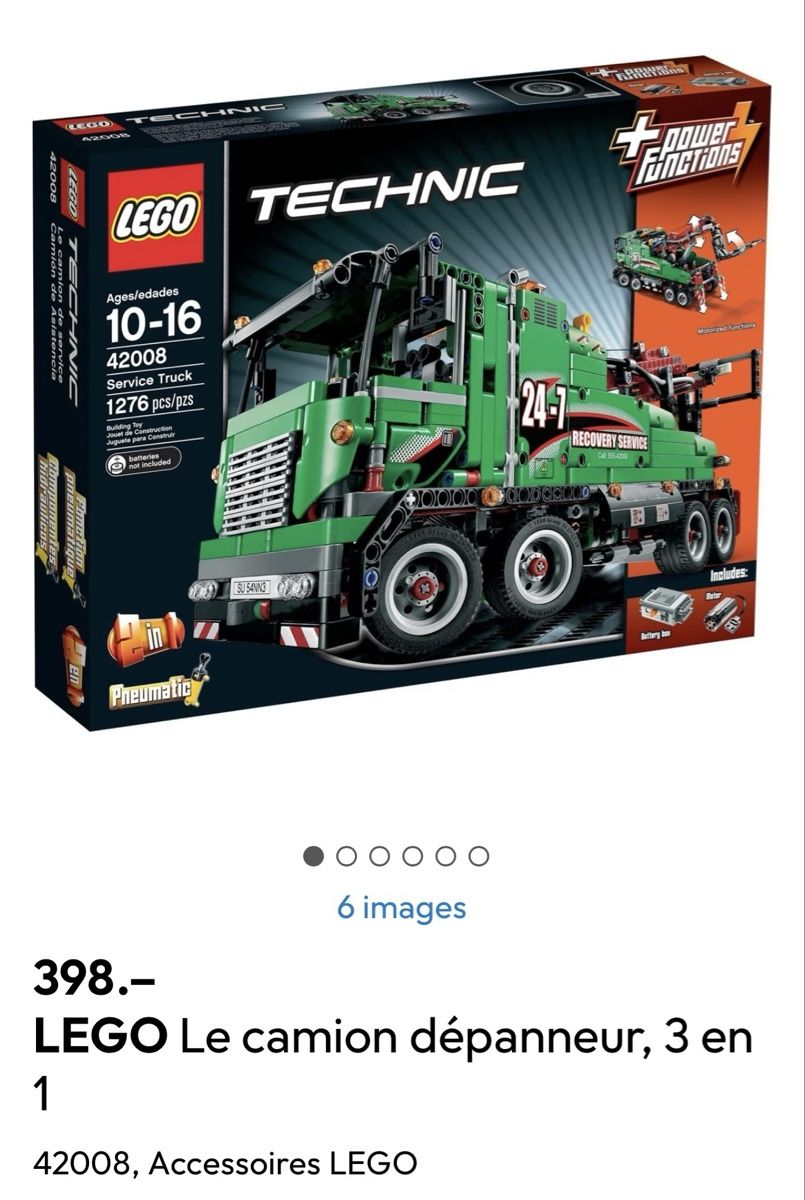 Lego Baukästen: Lego TECHNIC Dépanneuse 🚛 – Neu (gemäss Beschreibung) aus Bramois von cyr_sb8d