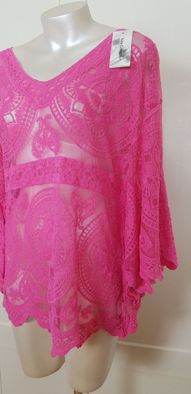 Tuniche: Tunika, Bluse, Baumwolle-Polyester, Neu, Gr. 40 42 44 – Nuovo e nell'imballaggio originale da Uster venduto da Astral 2