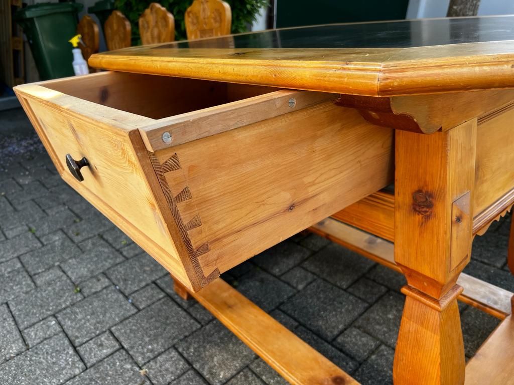 Tavoli: Schiefertisch /Holztisch mit Schublade – Usato da Schönenberg ZH venduto da dino1309 5