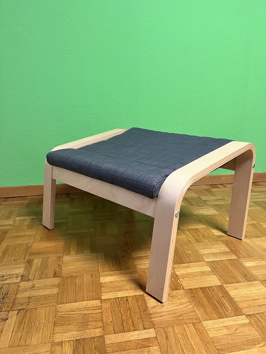Ikea Poltrone: POÄNG Sessel und Hocker, Birkenfurnier/Hillared anthrazit – Nuovo (secondo la descrizione) da Subingen venduto da Jordano01 5