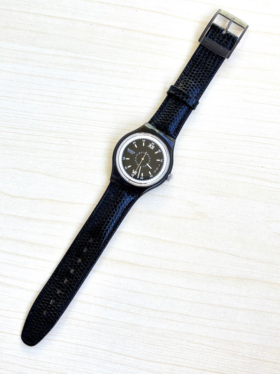 Swatch Montres: Swatch Automatic Uhr schwarz mit Box  – D'occasion à Grenchen par chththl 3