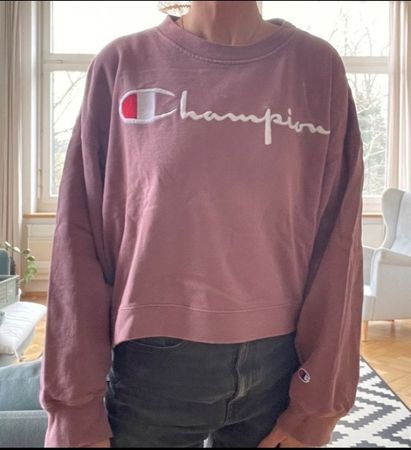 Pull Champion  rose, taille XS/S oversize