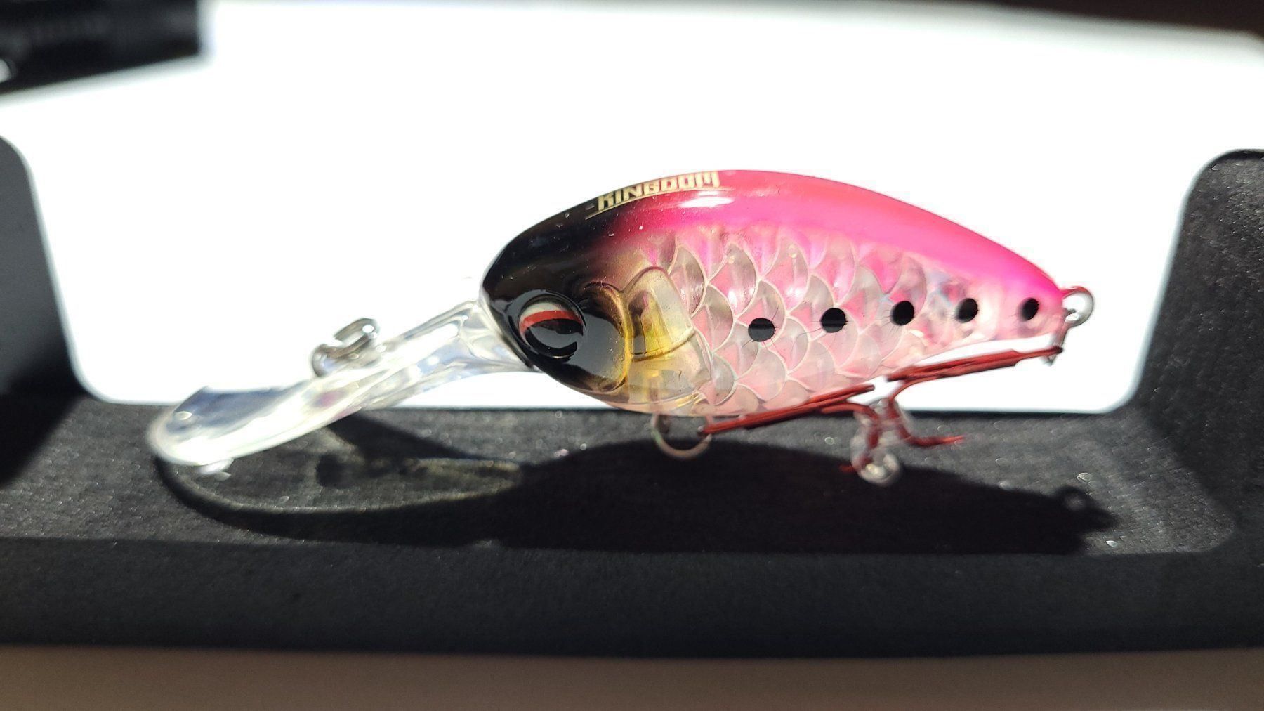 Esche: Wobbler Barsch Hecht - 5cm "Pinky" – Nuovo e nell'imballaggio originale da Oberentfelden venduto da TyphoonTackle 1