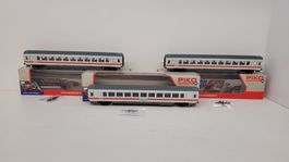 Piko Spur H0 DB IC1 Eurofima Personenwagen 3x 57605