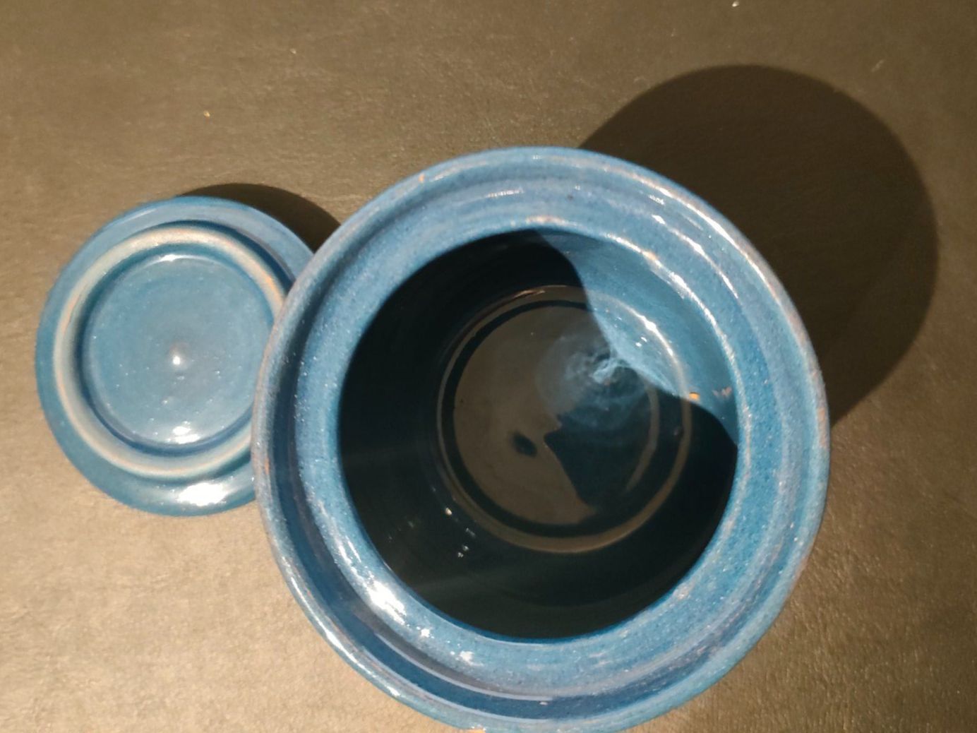 Zuccheriere: blaue Ton Zuckerdose – Usato da Wiesendangen venduto da s_er 1