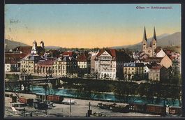 Olten, Amthausquai mit Brücke aus der V