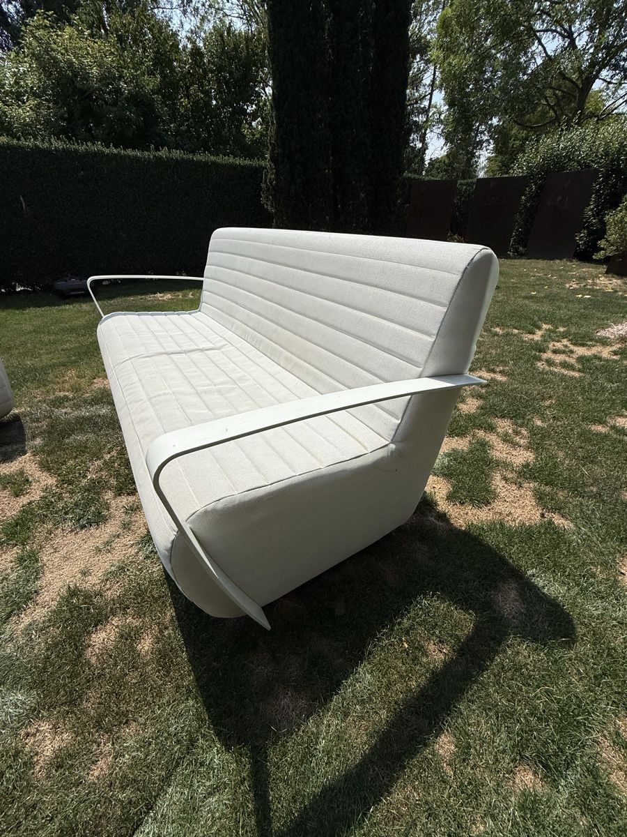 Poltrone: Skyline Design Gartenlounge weiss. 3-er-Sofa plus 2 Sessel  – Usato da Weinfelden venduto da ff57 3