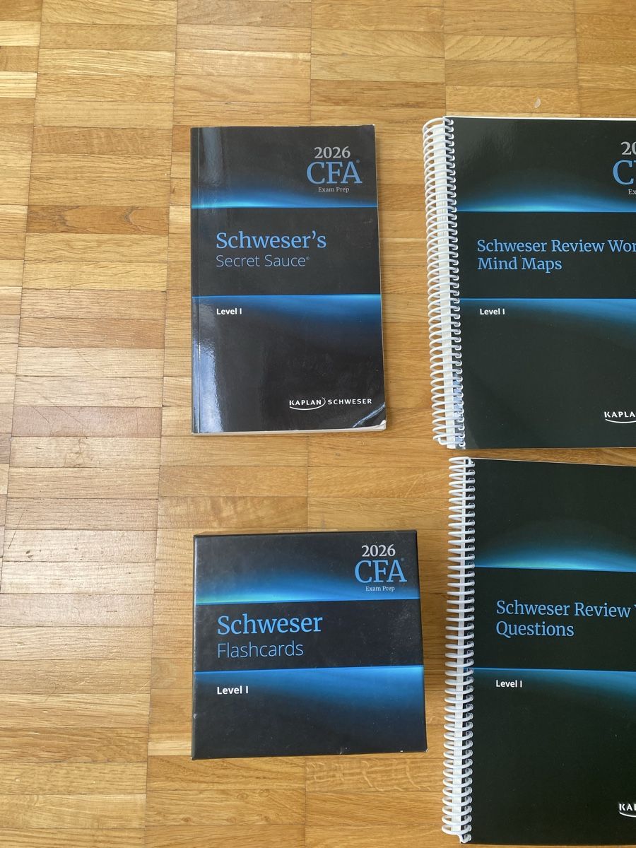 Libri: CFA 2026 Schweser Kaplan Lernmaterialien Komplettset – Usato da St. Gallen venduto da ka_mo 2