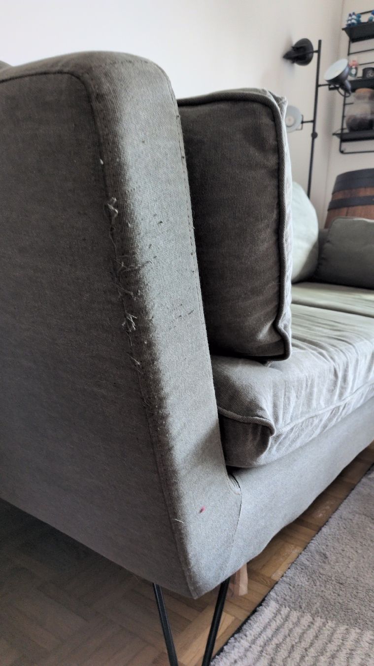 Divani: Sofa Olivgrün mit Hocker – Usato da Aesch BL venduto da Justmotos 4