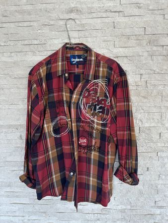 Desigual Herren Hemd, Holzfäller Look, L-XL