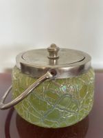 Glasbehälter mit Deckel und Henkel Gelb Grösse ca 15cm