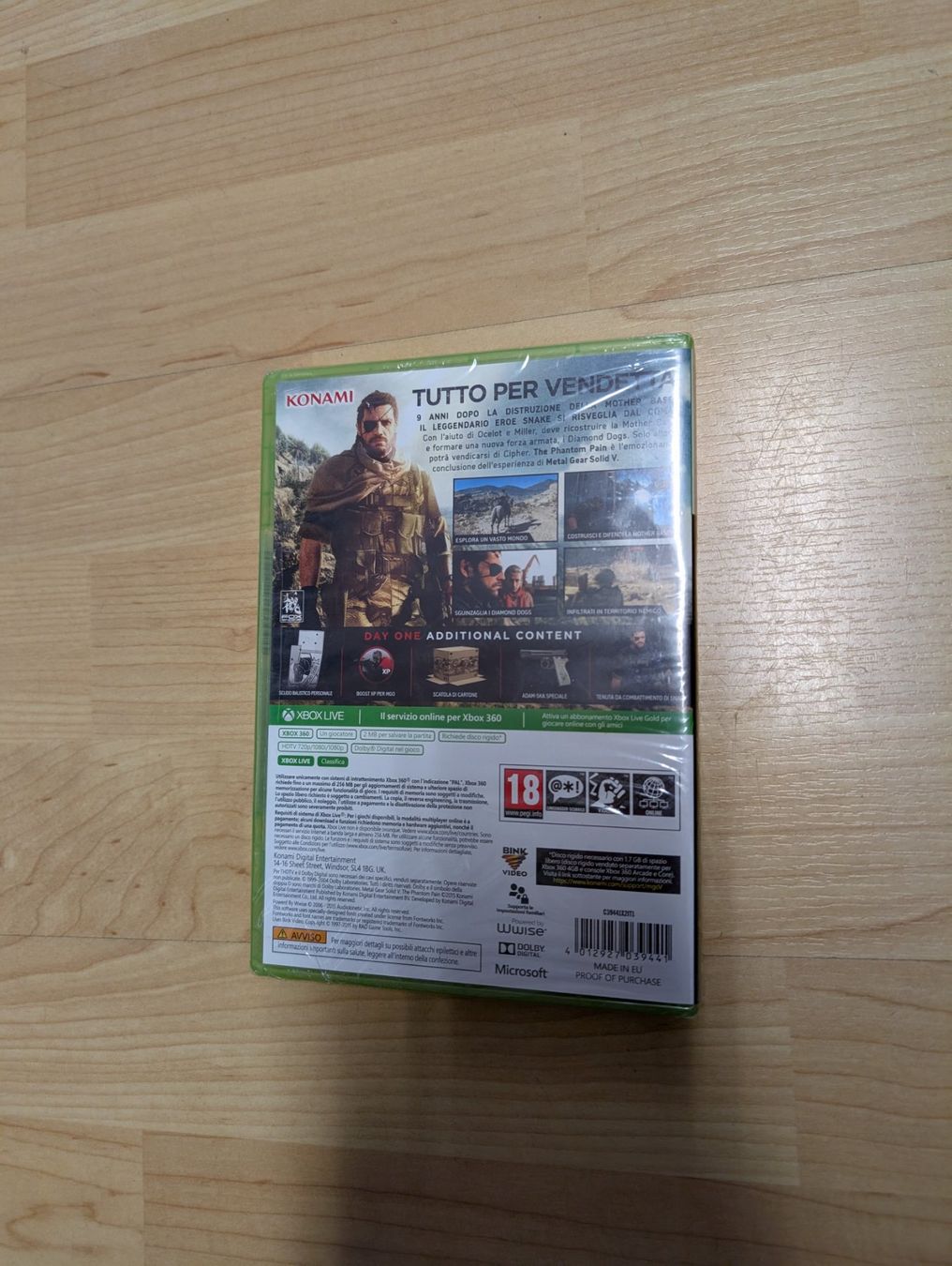 Giochi: Metal gear solid the Phantom pain Xbox 360 – Nuovo e nell'imballaggio originale da Giubiasco venduto da Ticinerd 1