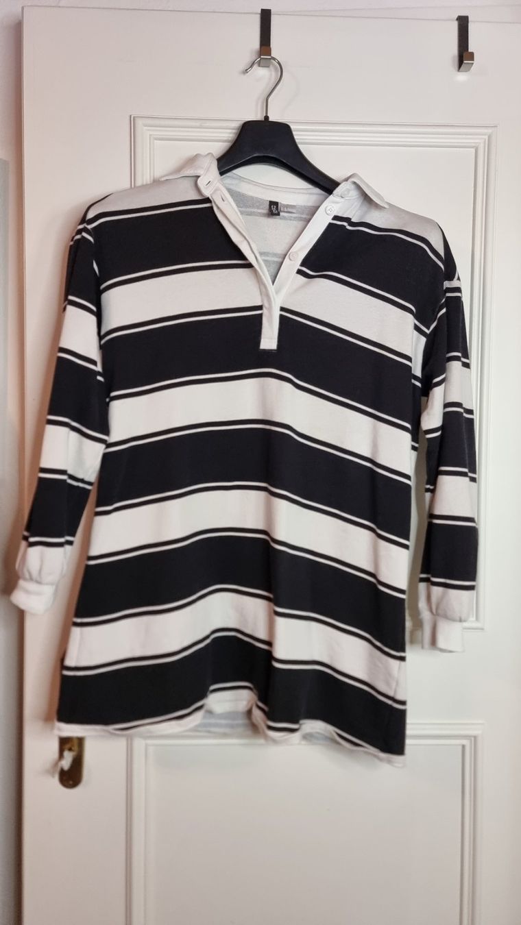 H&M Maglioni & Felpe: Longshirt gestreift Gr. L schwarz/weiss – Usato da Wald ZH venduto da CapLux 2