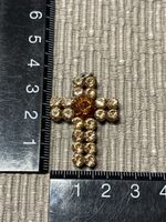 Modeschmuck Kettenanhänger / Kreuz mit Strass