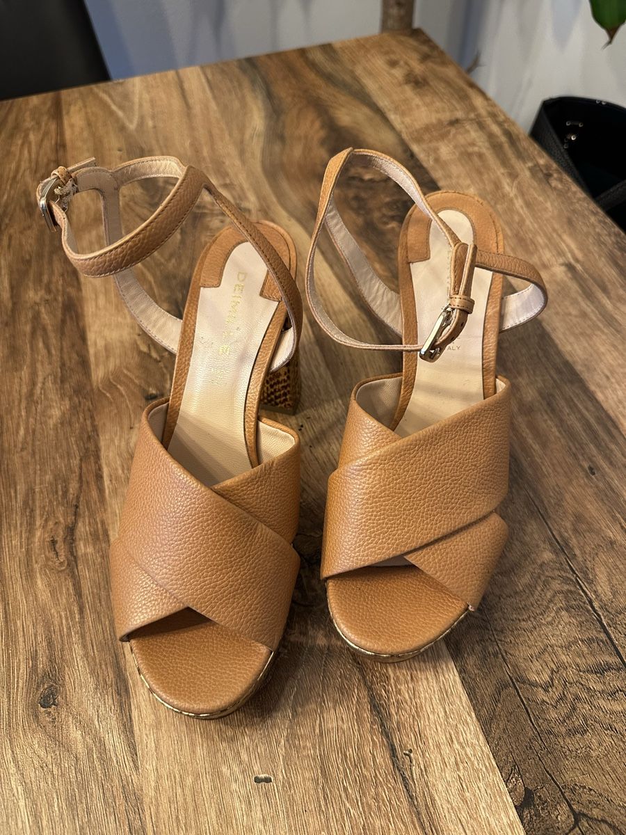 Damenschuhe: Absatz-Sandaletten mit Schlangenmuster Gr. 37 – Gebraucht aus Siebnen von luana_cataleya 1