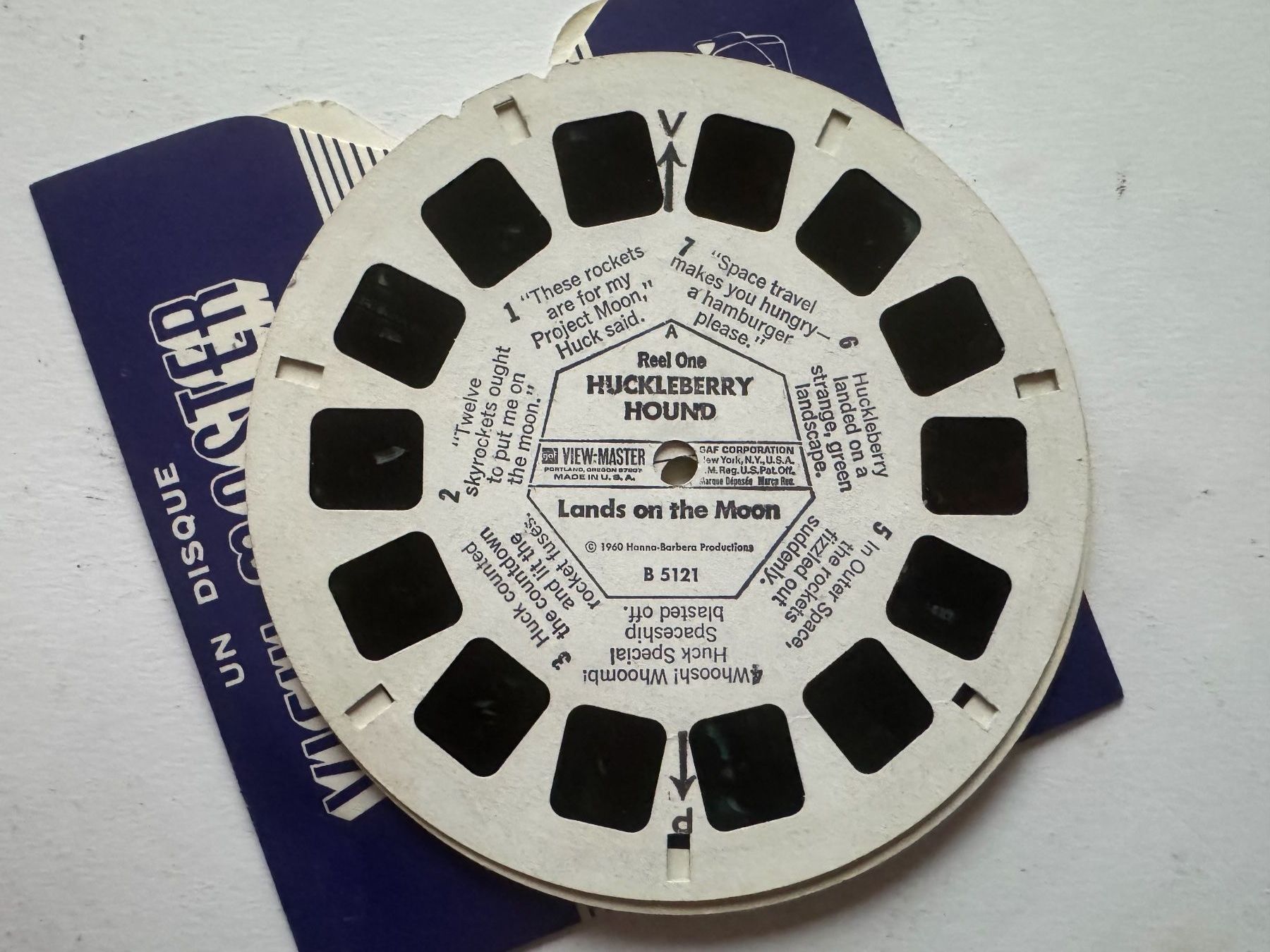 View-master Spielzeuge: View-Master 3D: Nr. B 512 HUCKLEBERRY HOUND mit Yogi Bear – Gebraucht aus Tegerfelden von siebenmacky 2