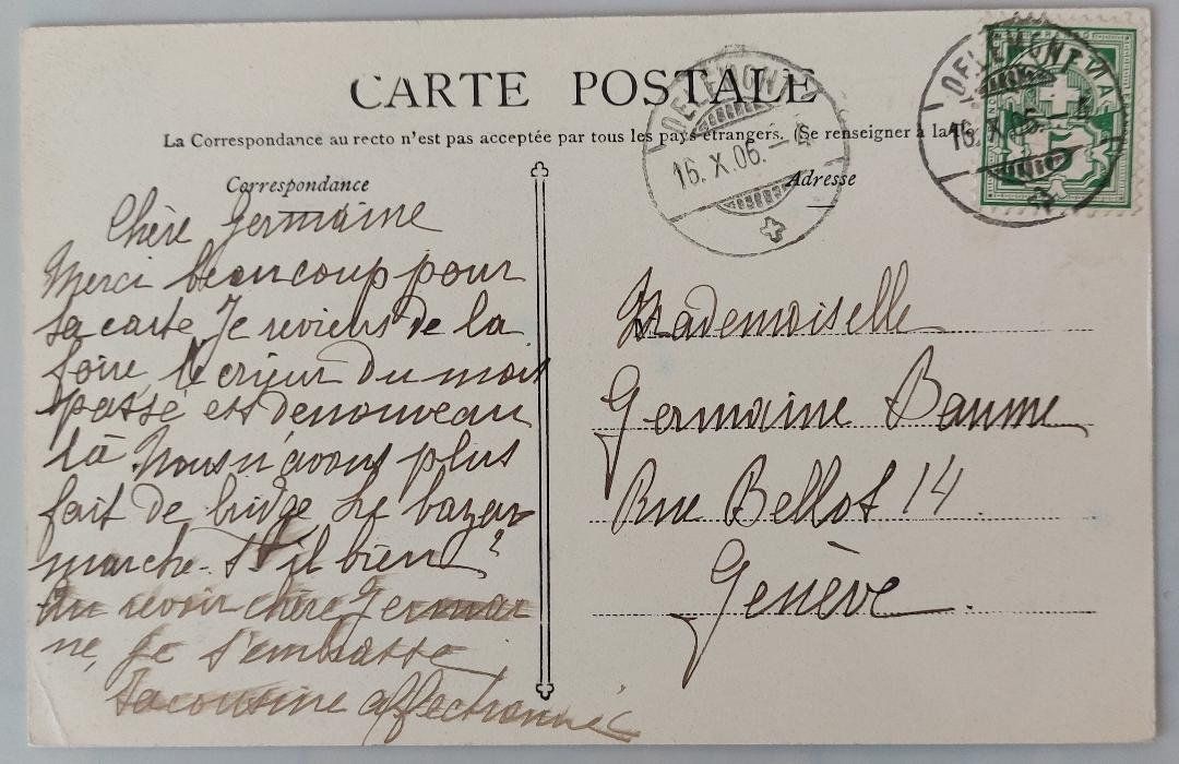 Cartoline postali: MOUTIER  - Les Gorges -  Train à vapeur - 1906 – Usato da Delémont venduto da Domdom1 1