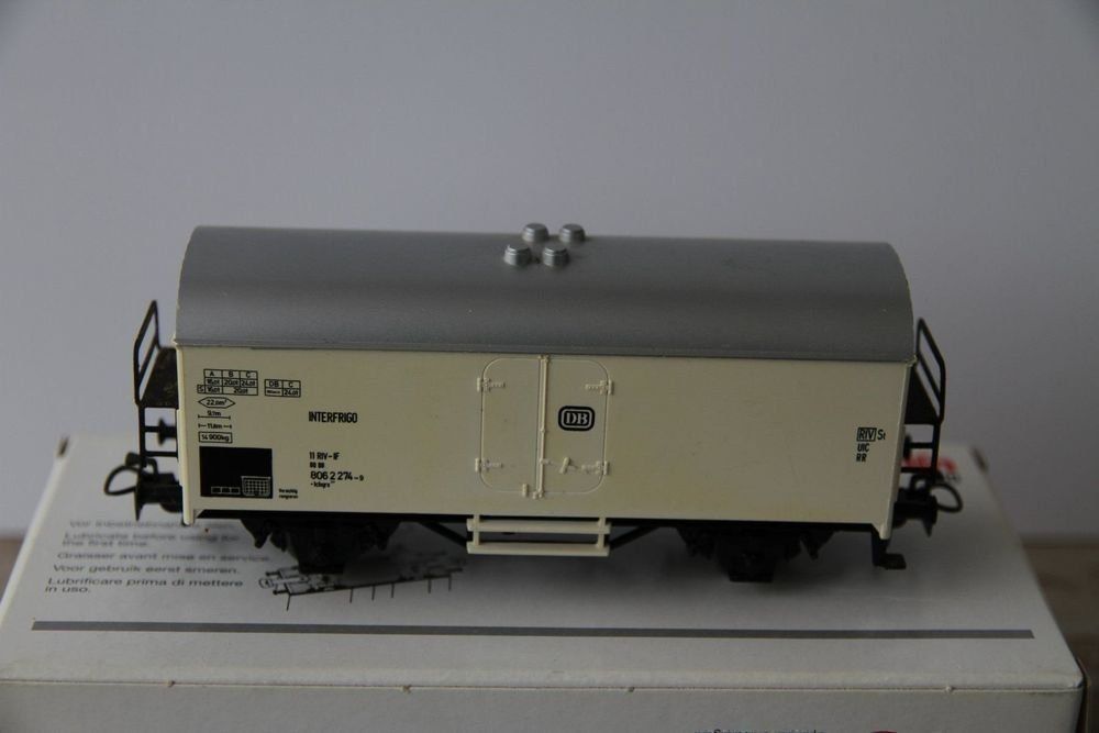 Märklin Modellini di ferrovie: Interfrigo, DB, Kühlwagen, Märklin, 1 : 87, AC – Usato da Nesselnbach venduto da ubourson 1