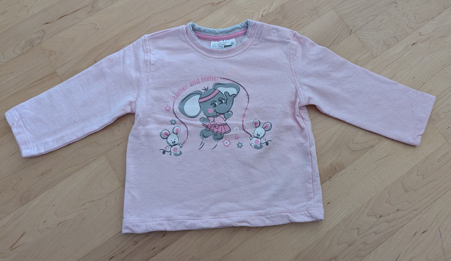 Maglioni & Felpe: Langarmshirt/Pully Grösse 86 Mädchen Rosa Elefant – Usato da Uster venduto da petches