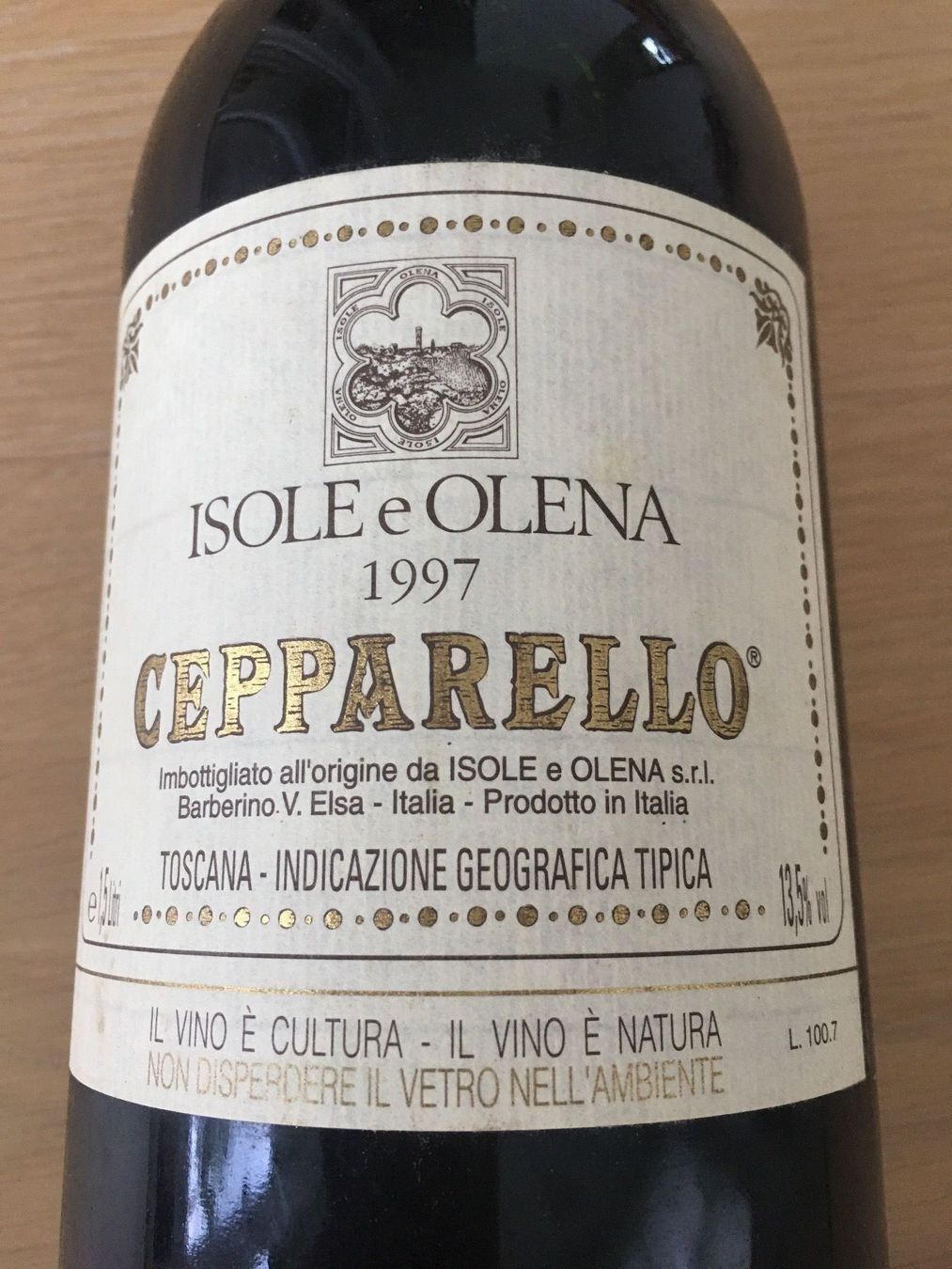 Vino: Cepparello 1997 Magnum Isole e Olena – Nuovo (secondo la descrizione) da Beinwil am See venduto da isole 1