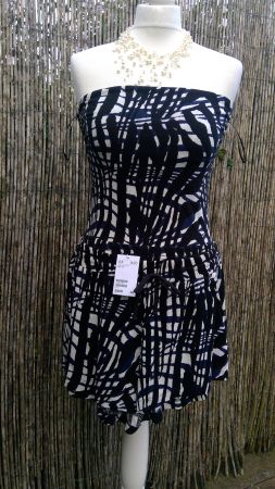 Ens. Short 2x poches (taille élastique) + Top Bustier, NEUF