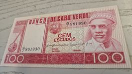 100 Escudos Cabo Verde 20 Januar 1977 Banknote 