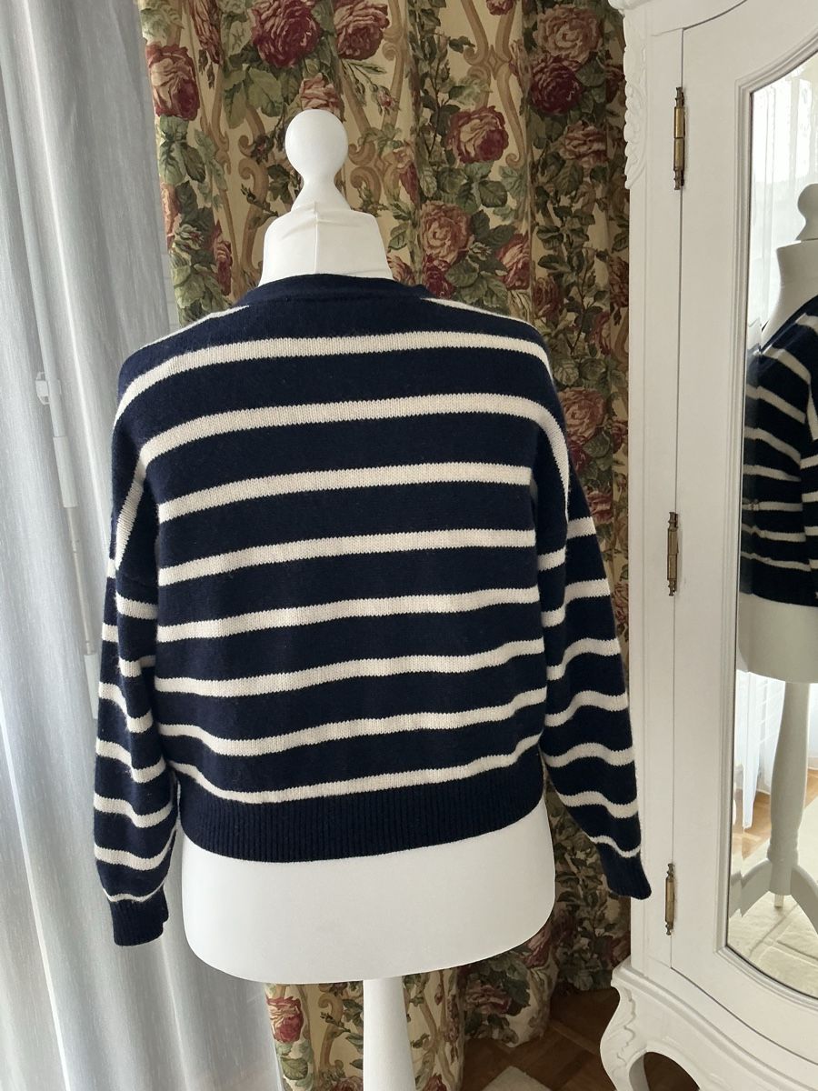 Zara Cardigan Damen Grösse M gestreift blau weiss (Gebraucht) in