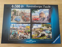 4x500 Ravensburger Puzzle: Happy Days Nr. 2
