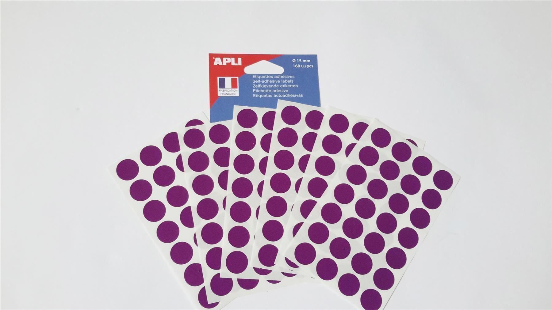Sticker: Markierungspunkte, violett, 15mm, 168 x – Nuovo e nell'imballaggio originale da St. Gallen venduto da cointec 6