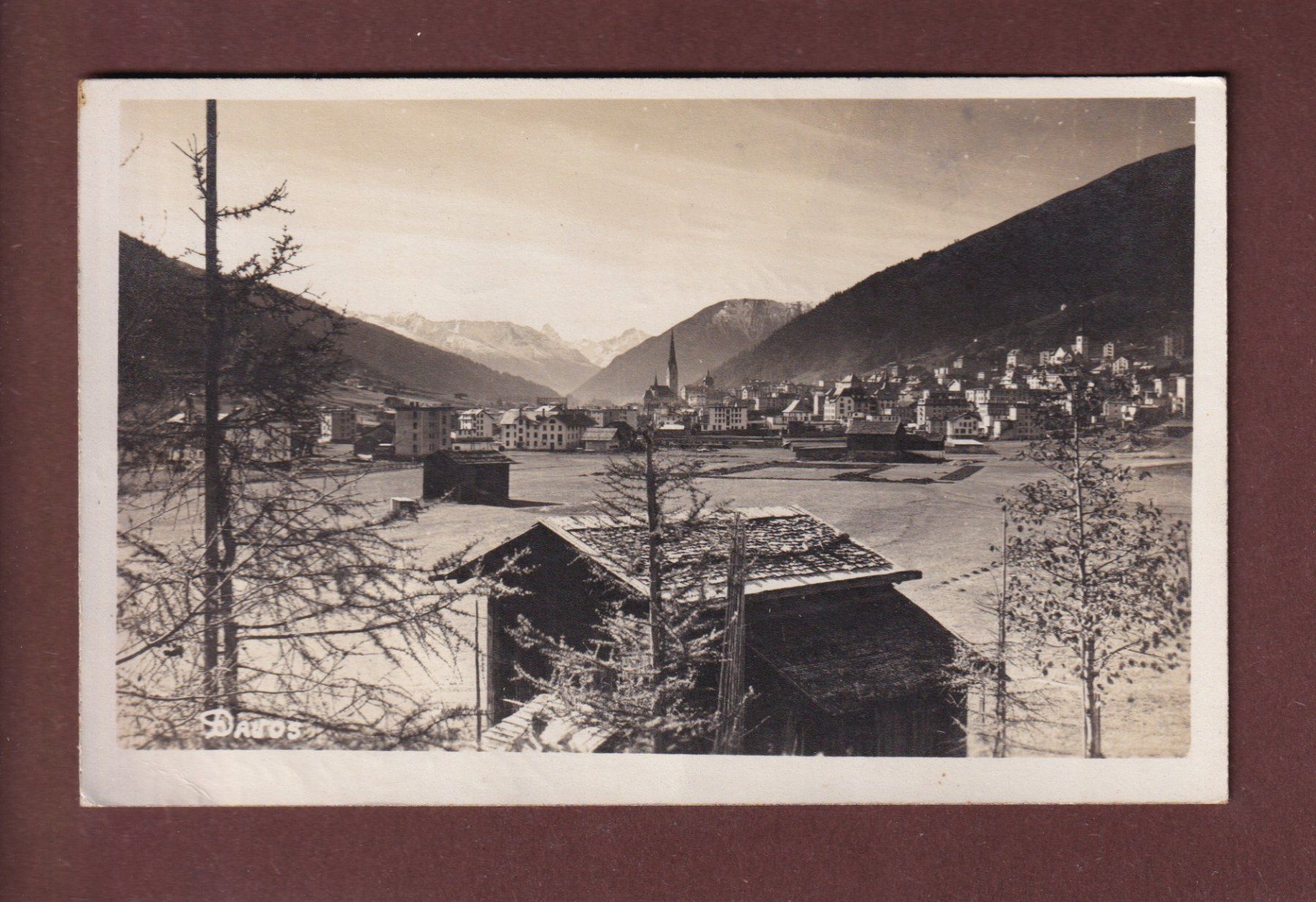 Cartoline postali: DAVOS - Teilansicht - 1920 // Falte // – Usato da Pully venduto da nicecards-shop