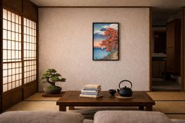 KAWASE HASUI - Gravure sur bois originale - Lac - Nikko