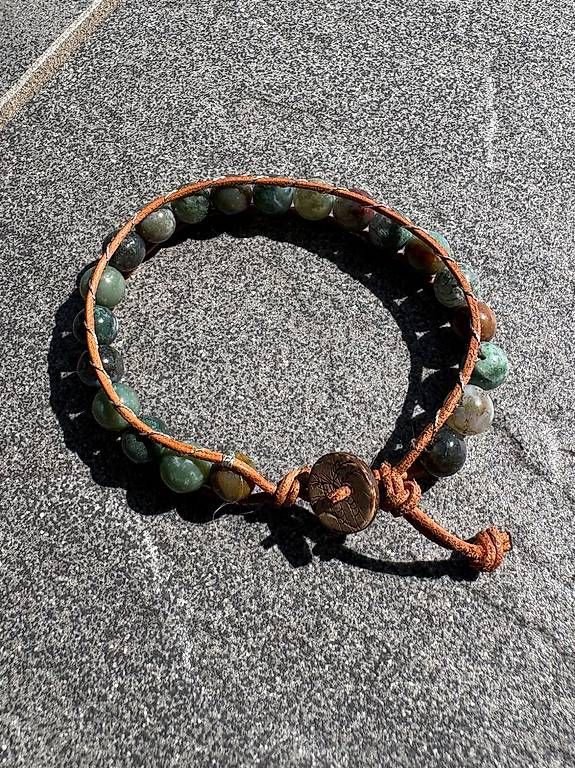 Bracciali & Braccialetti: Bracciale macrame con agata muschiata  – Usato da Salorino venduto da Ann_db 3