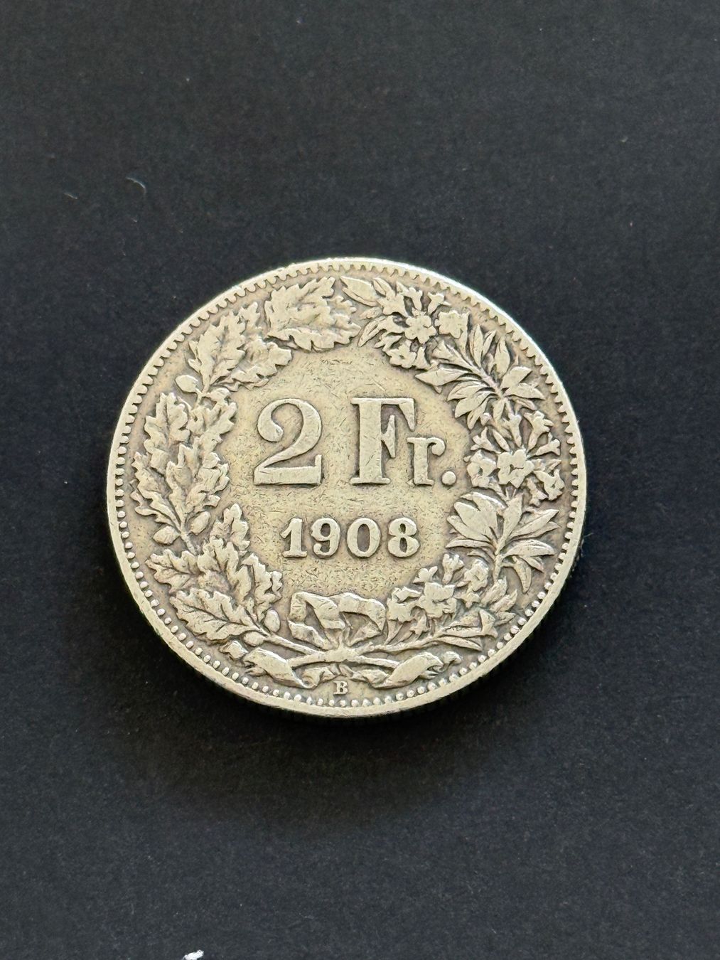 Tutti le monete: 2 Franken 1908  sehr Rar – Usato da Wallisellen venduto da SWISS_SILVER1 1