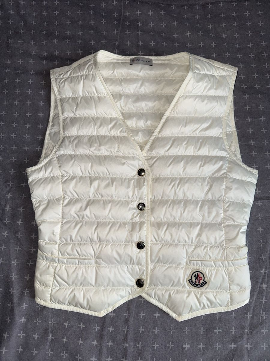 Moncler Gilet & Giacche senza maniche: MONCLER WESTE IN WEISS – Nuovo (secondo la descrizione) da St. Moritz venduto da ari_9fcv