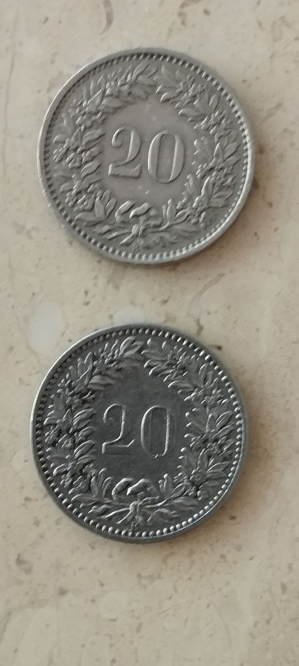 Toutes les monnaies: 2x20 Räppler 1885 – D'occasion à Oberdorf SO par and_jxk2
