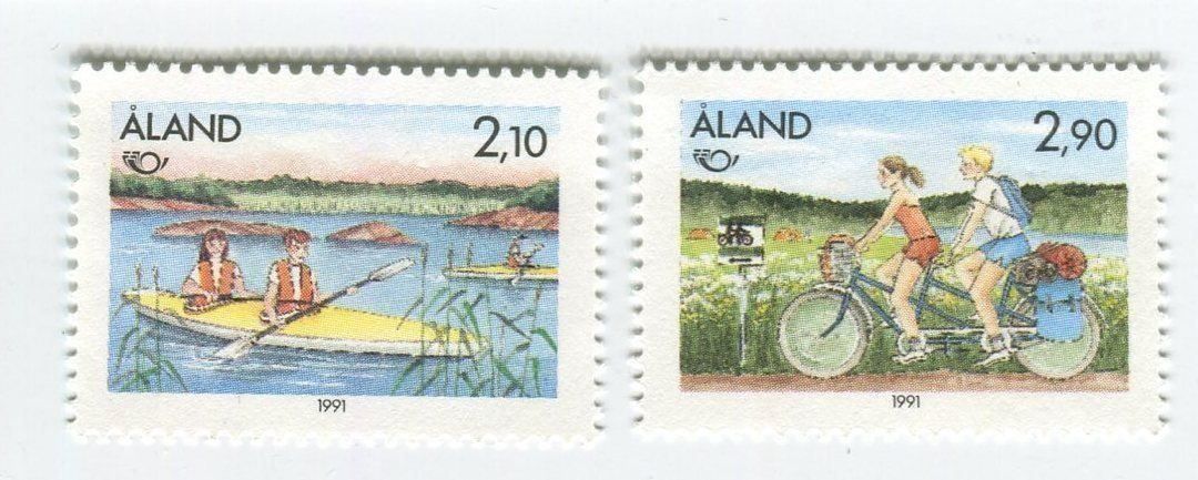 Tutti i francobolli: Briefmarken "Freizeitsport". Åland. – Nuovo e nell'imballaggio originale da Basel venduto da Butsch5