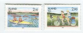Briefmarken "Freizeitsport". Åland.