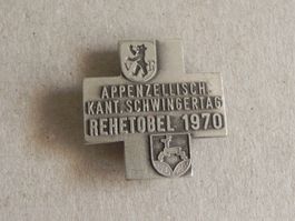 Abzeichen Kt. Schwingfest Schwingen Rehetobel Appenzell 1970