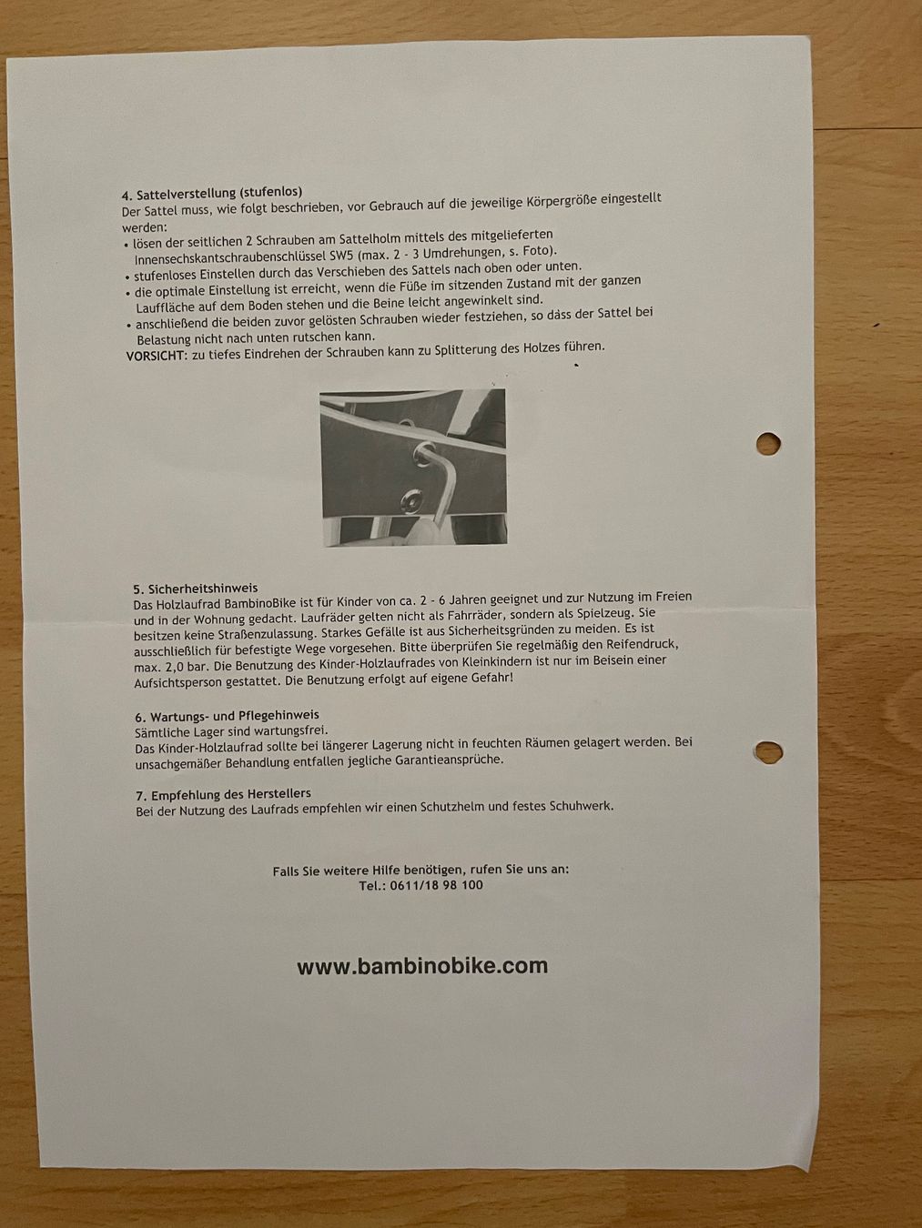 Veicoli per bambini: Draisienne en bois BambinoBike rouge – Usato da Longirod venduto da vin_hn9m 6