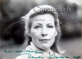 Renate Schroeter (1939-2017) Schauspielerin - Autogramm