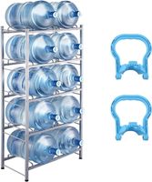 Wasserflaschenregal für 10 Flaschen, robust für Küche, Büro