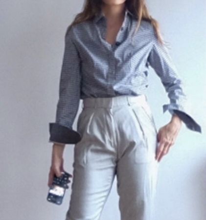 Bluse Caliban Muster Blau Weiss Gr M Italy VanLaack 